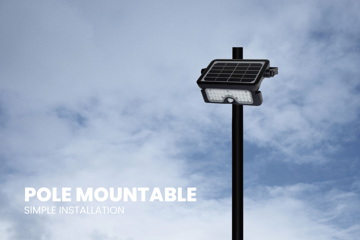NexSun Blackthorn | 550 Lumens | Multi-Use Solar Area Light
