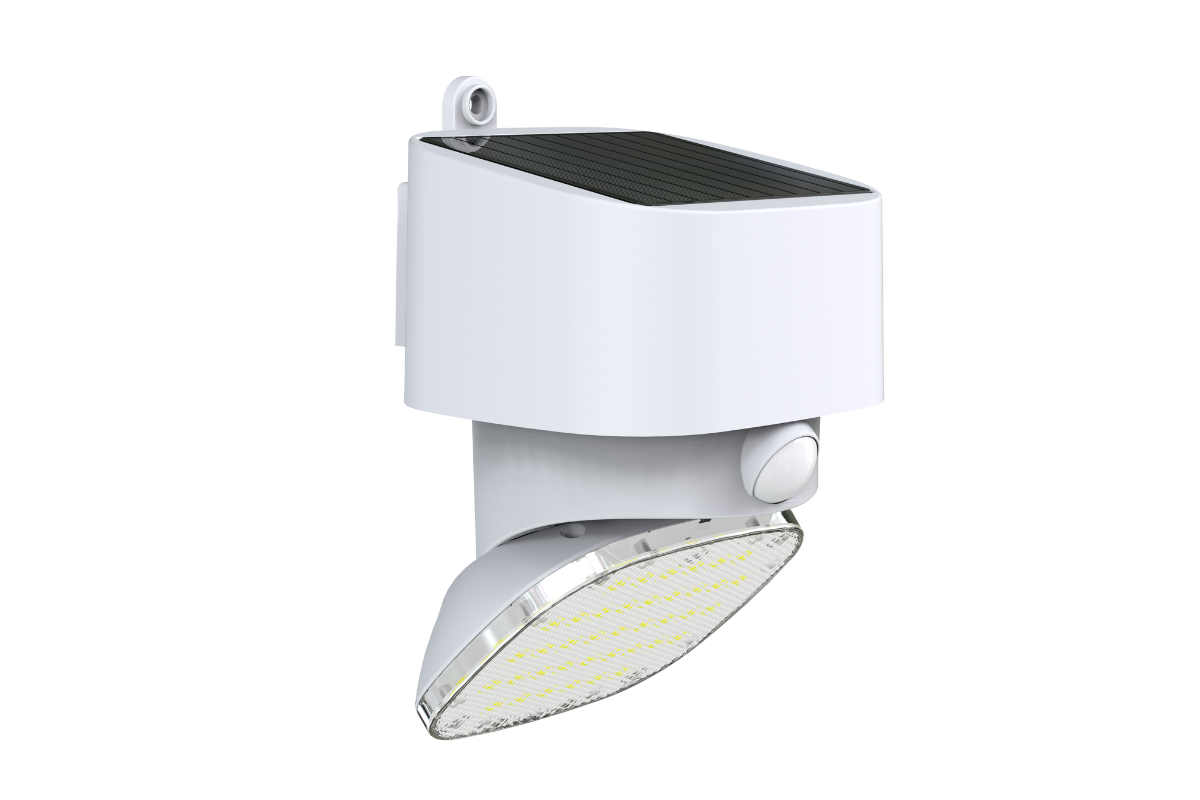 NexSun Nautilus | 2000 Lumens | Tilt & Rotatable Solar Wall Light with PIR Sensor