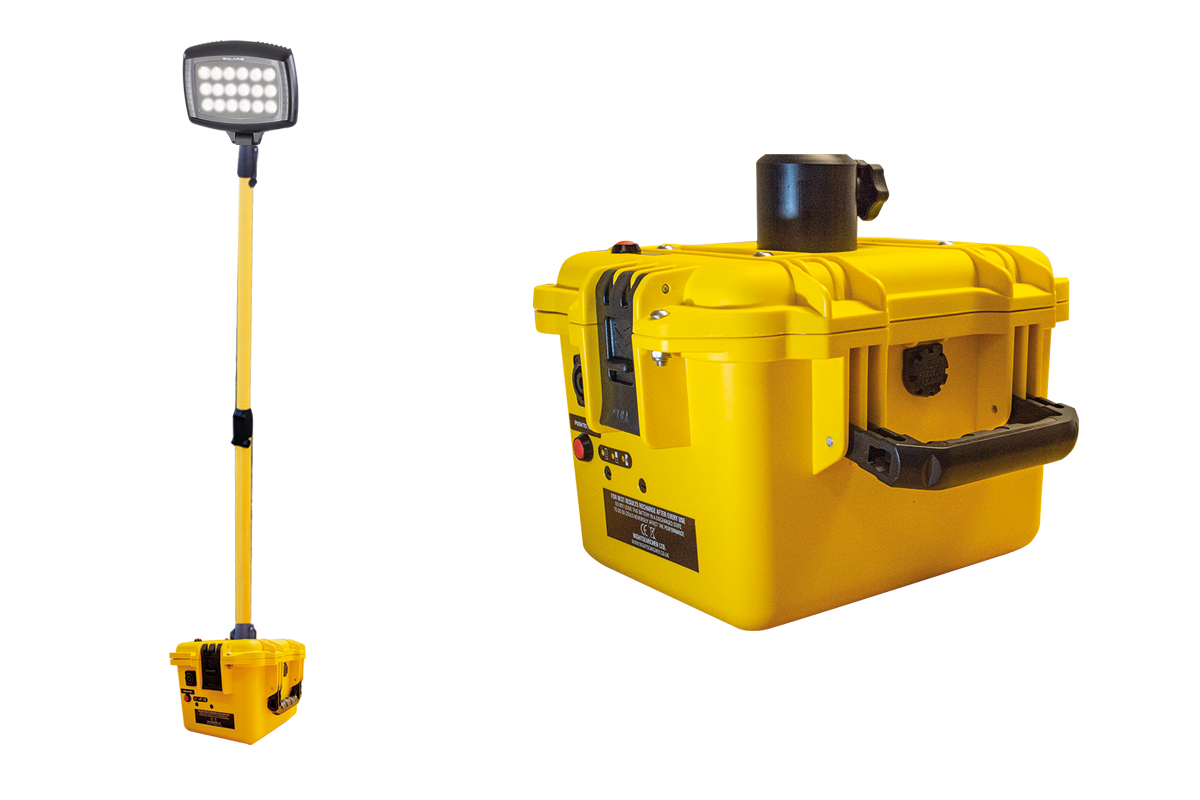 Solaris Maxi 20K – 20000 Lumen | 24 Ah SLA wiederaufladbares Flutlicht