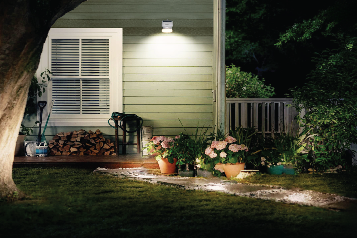 NexSun Nautilus | 2000 Lumens | Tilt & Rotatable Solar Wall Light with PIR Sensor
