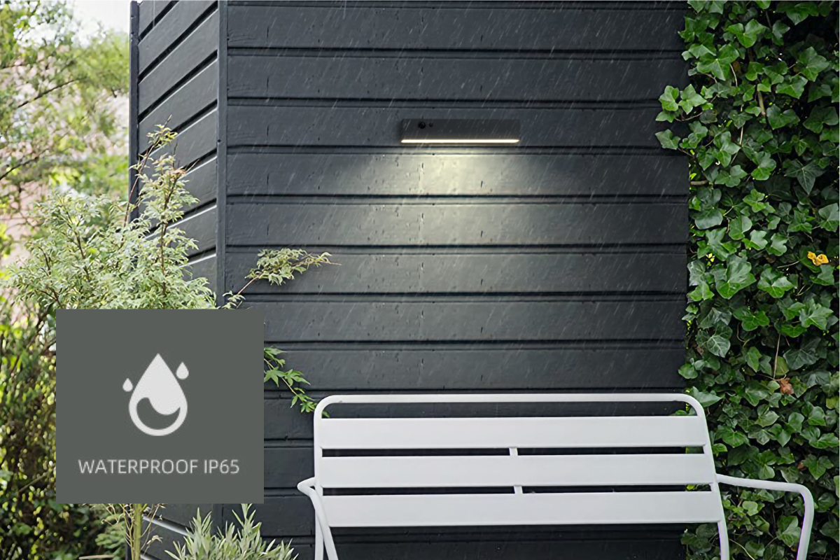 NexSun Solstice | 1000 Lumens | Modern Linear Solar Wall Light