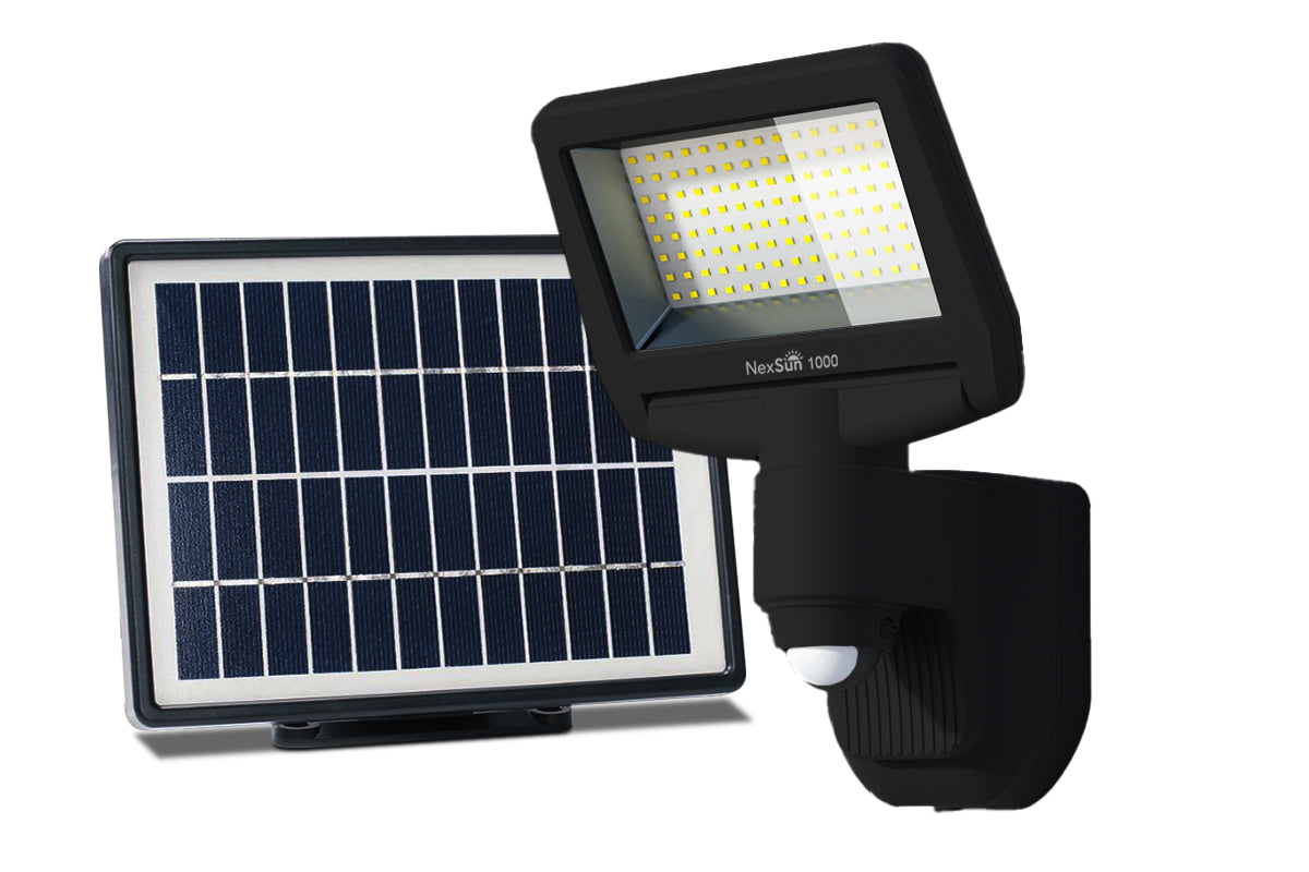 NexSun 1000SL | 1000 Lumens | Solar Security Light with Separate Panel