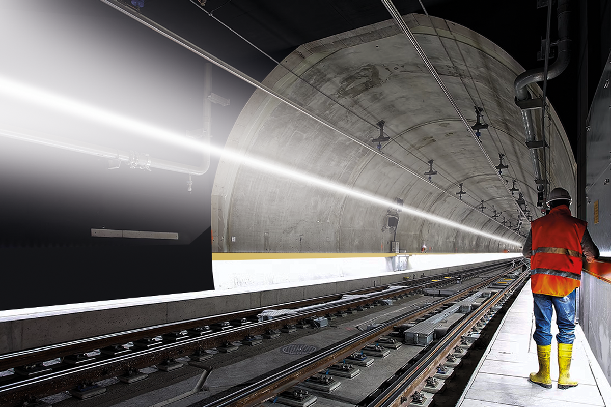 Cordon lumineux | 1 000 lumens/m | Cordon lumineux de chantier alimenté en courant alternatif