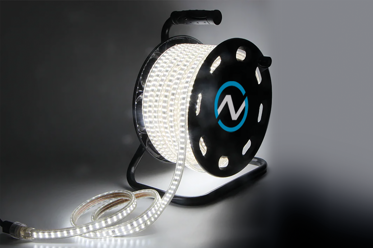 Cordon lumineux | 1 000 lumens/m | Cordon lumineux de chantier alimenté en courant alternatif