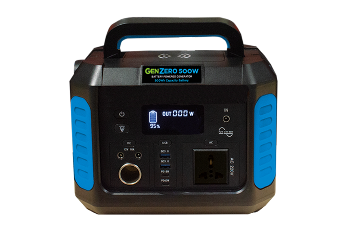 GenZero 500 | 500 Wh | Centrale électrique portable rechargeable