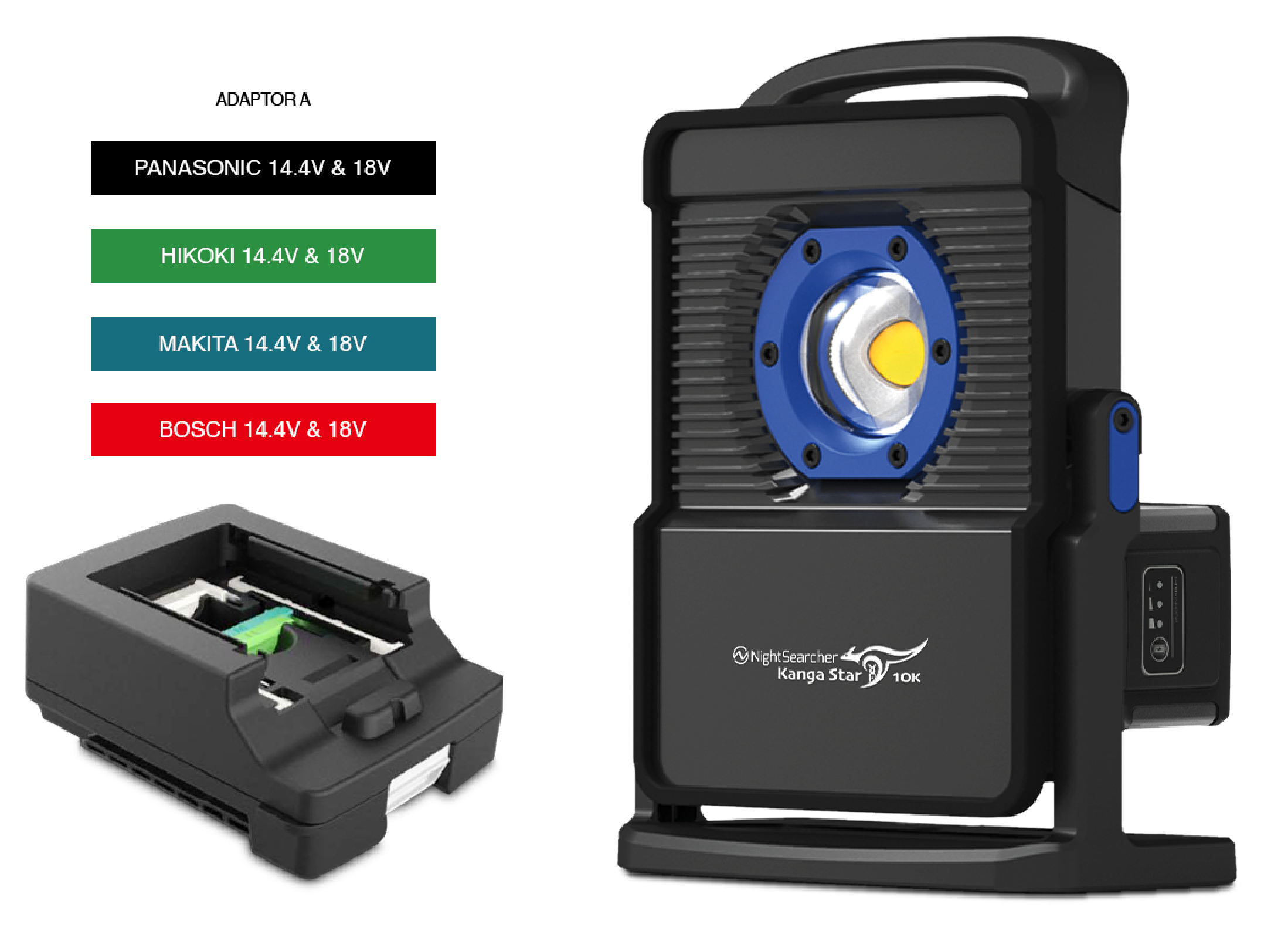 KangaStar 10K | 10000 Lumens | Powertool Battery Worklight