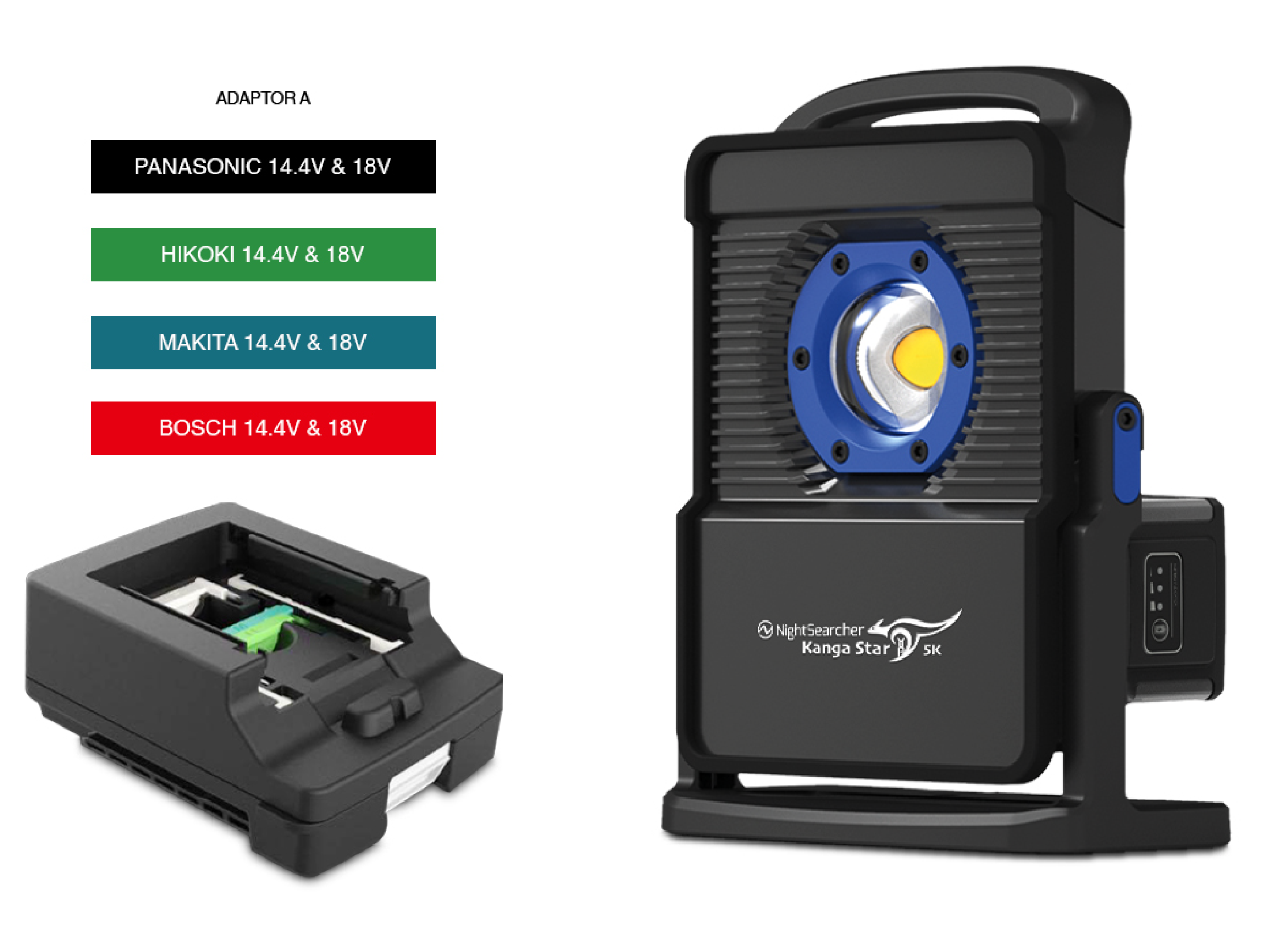 KangaStar 5K | 5000 Lumens | Powertool Battery Worklight