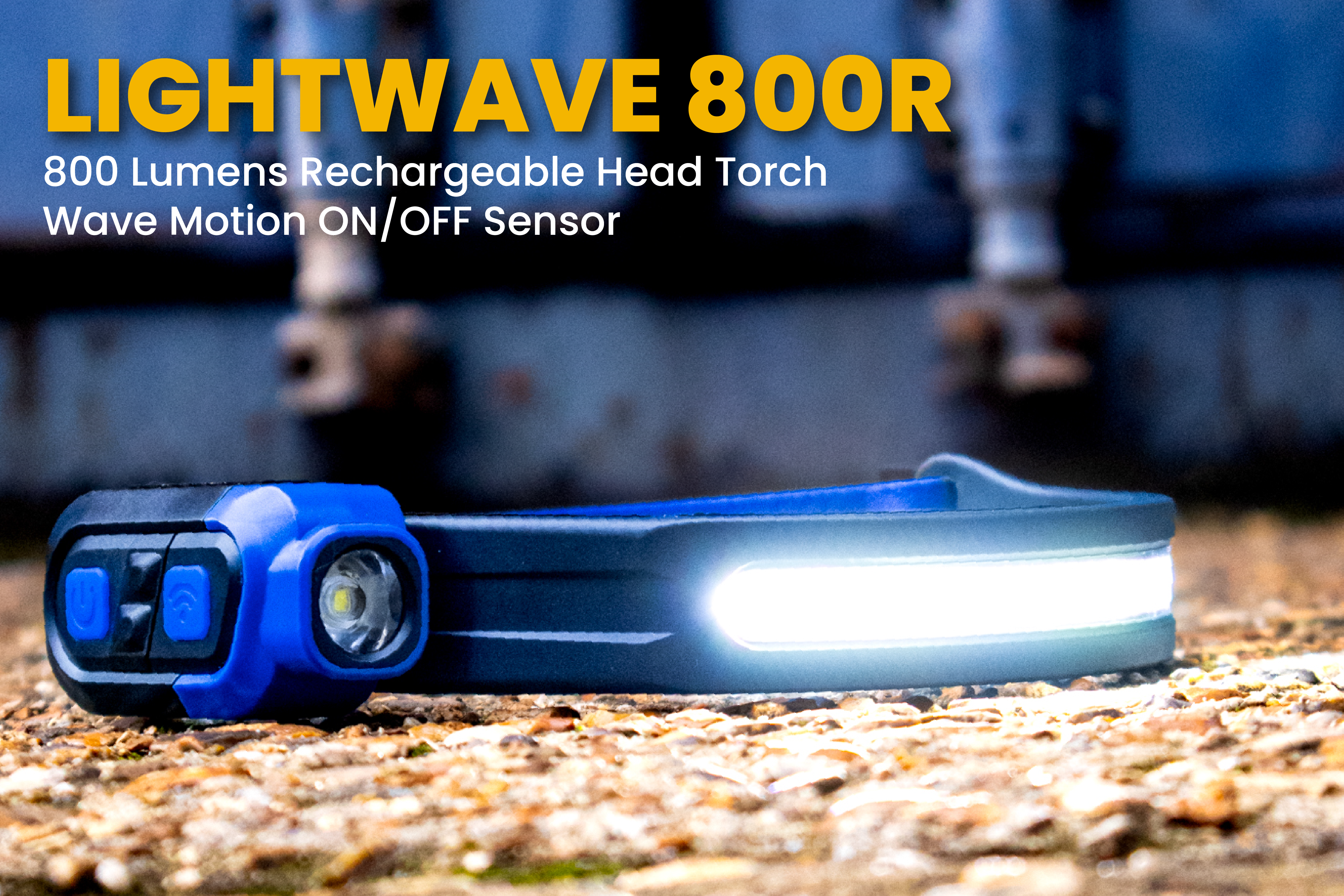 LightWave 800R | 800 Lumens | Rechargeable Head Torch with Wave Sensor Control
