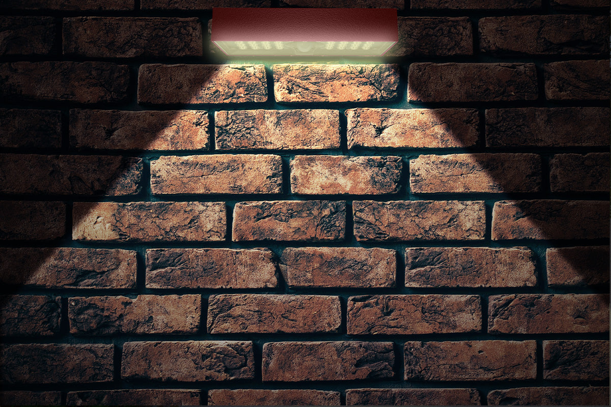 NexSun Brick | 900 Lumens | Solar PIR Wall Light