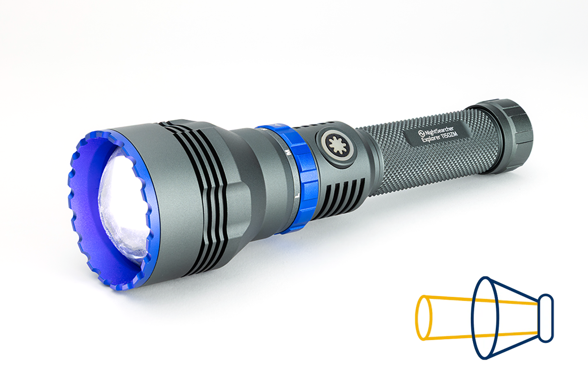 Explorer 1150 Zoom | 1150 lumens | Lampe de poche rechargeable Zoom LEP