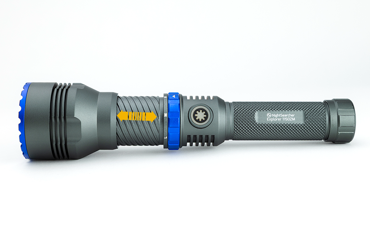 Explorer 1150 Zoom | 1150 Lumens | Rechargeable LED Zoom Flashlight