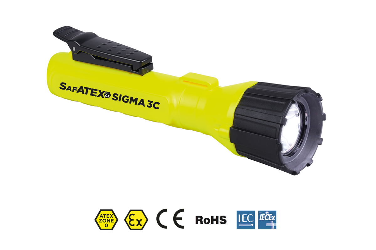 Sigma 3C | 150 lumens | Zone 0 | Lampe de poche ATEX