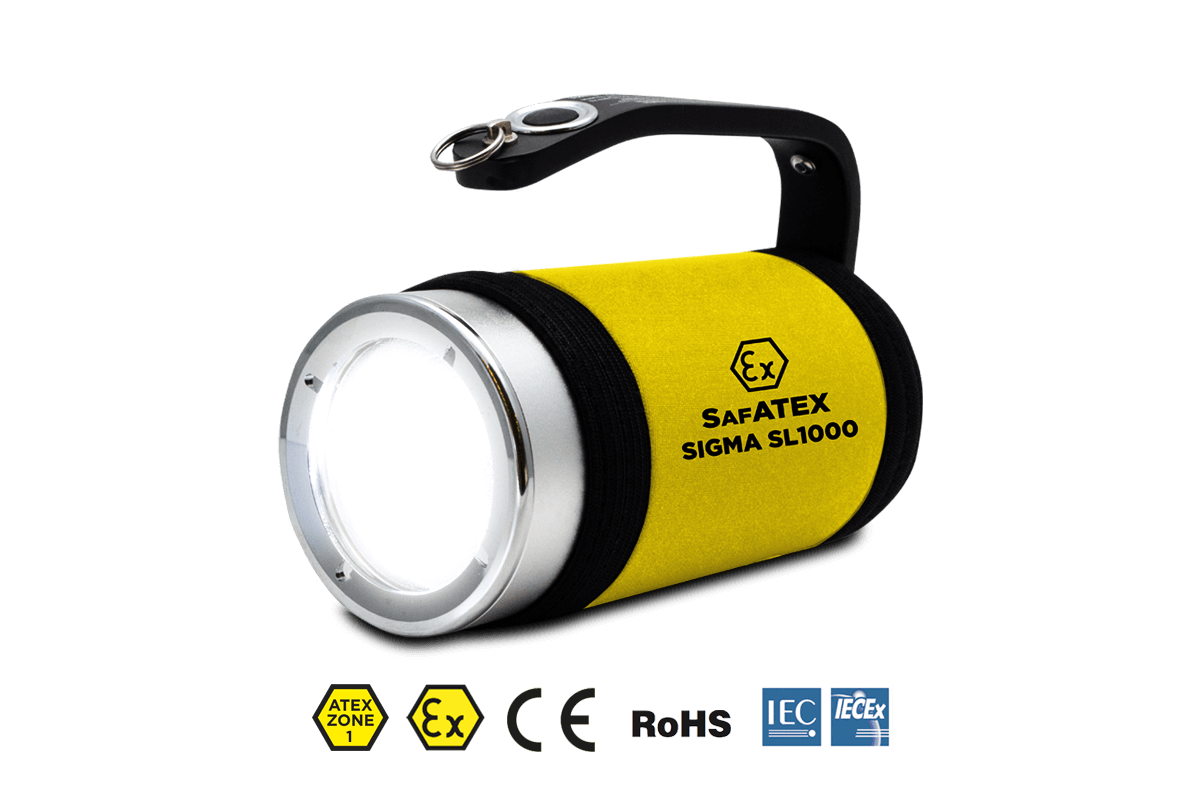 Sigma RSL 1000 | 890 Lumen | Zone 0 | Wiederaufladbarer ATEX-Suchscheinwerfer