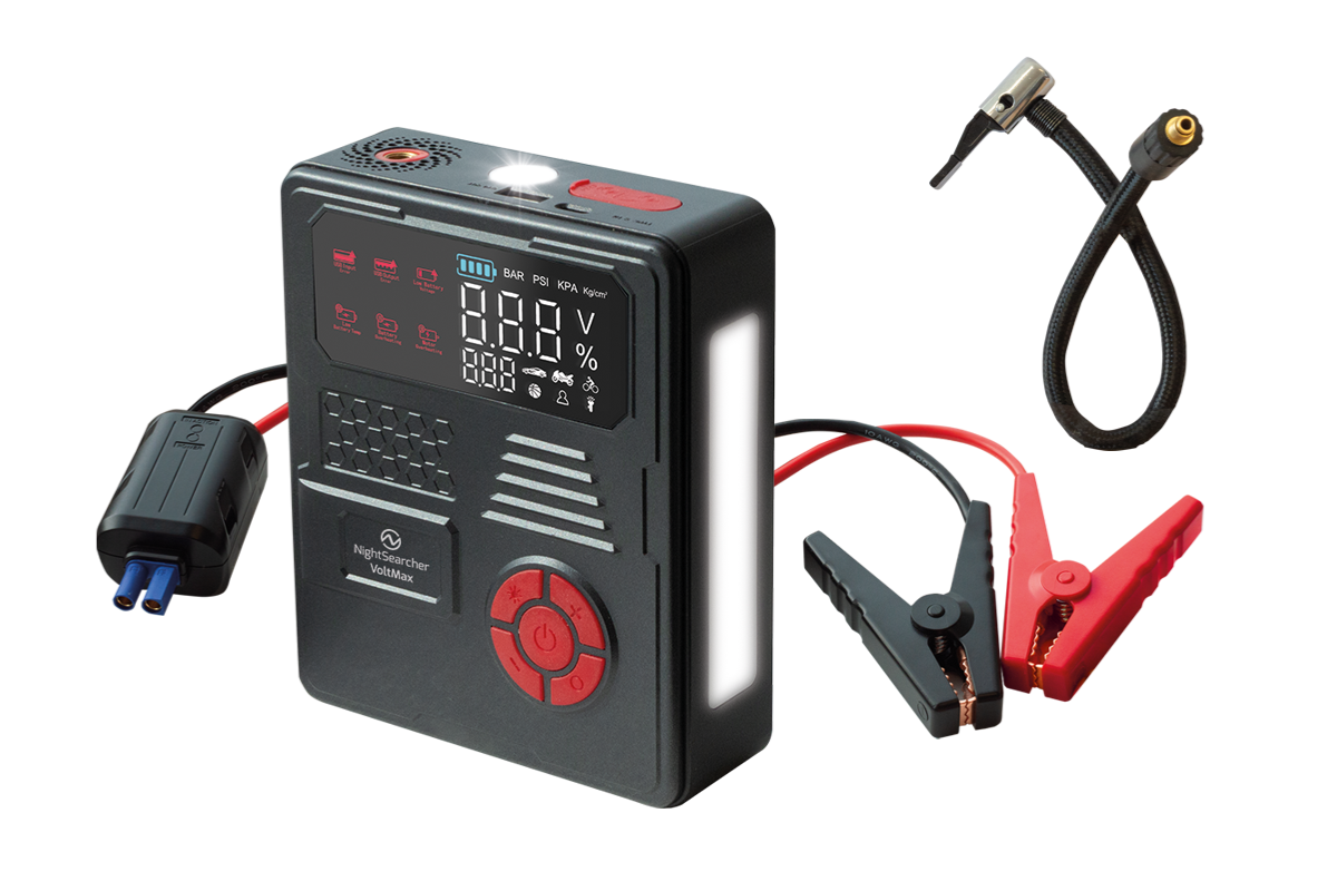 VoltMax | Rechargeable Digital Air compressor / Jump starter / Floodlight & Power Bank