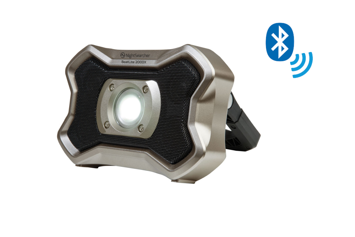 BeatLite 2000X | 2000 Lumens | Rechargeable Work Light & Bluetooth speaker