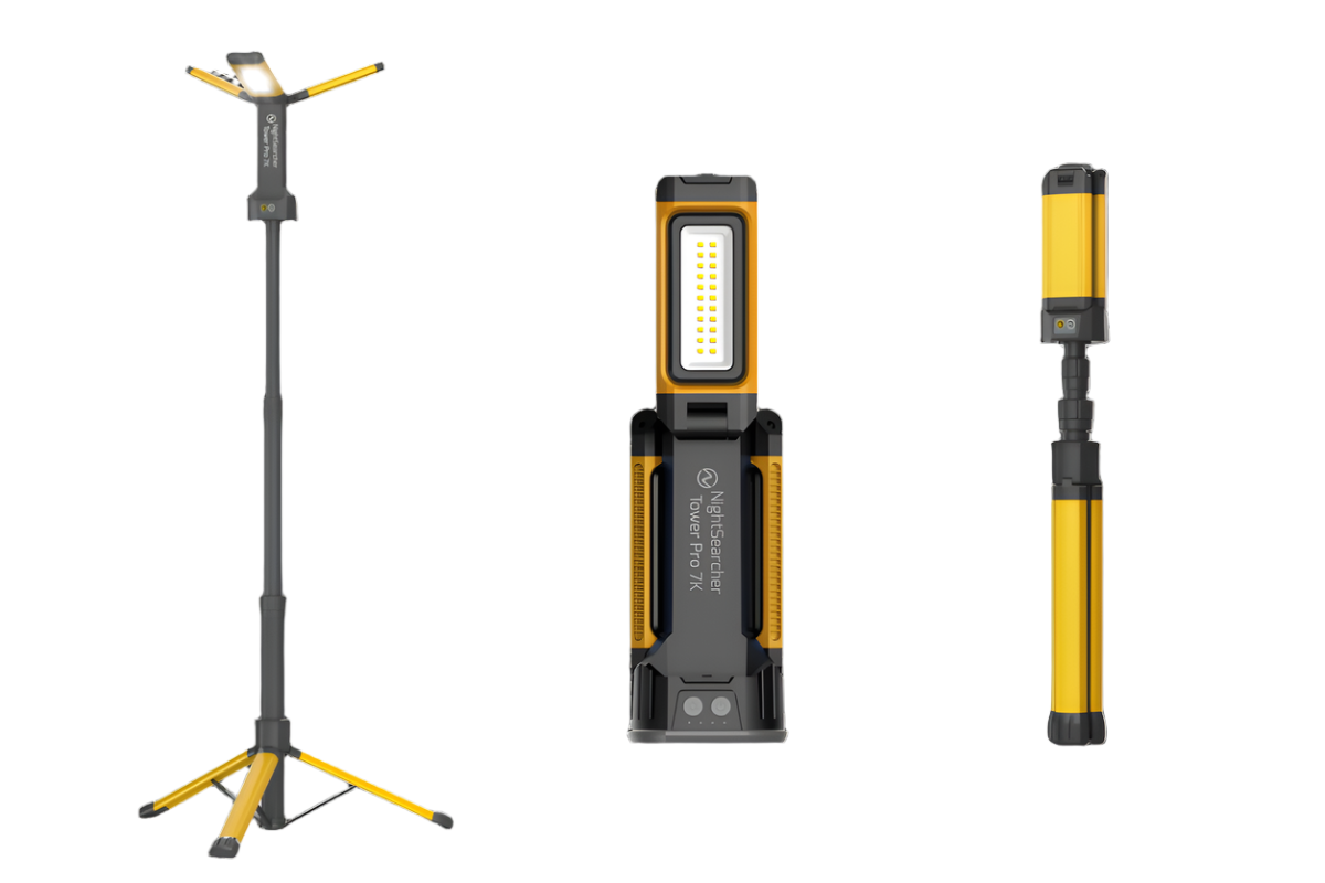 Tower Pro 7K | 7000 lumens | Lampe de travail rechargeable + AC