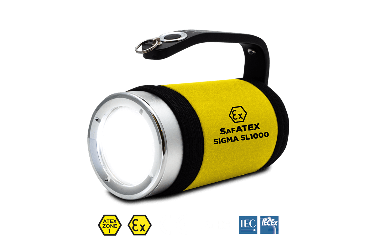 Sigma RSL 1000 | 890 Lumens | Zone 0 | Rechargeable ATEX Searchlight